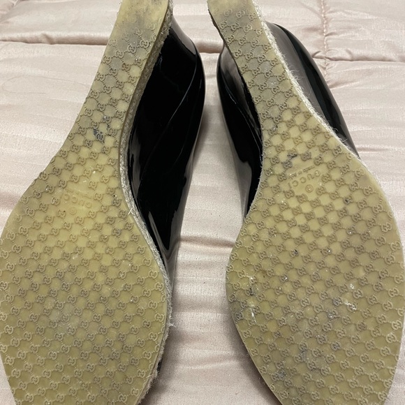 Authentic Gucci Wedge Peep Toe Heels - Picture 6 of 9
